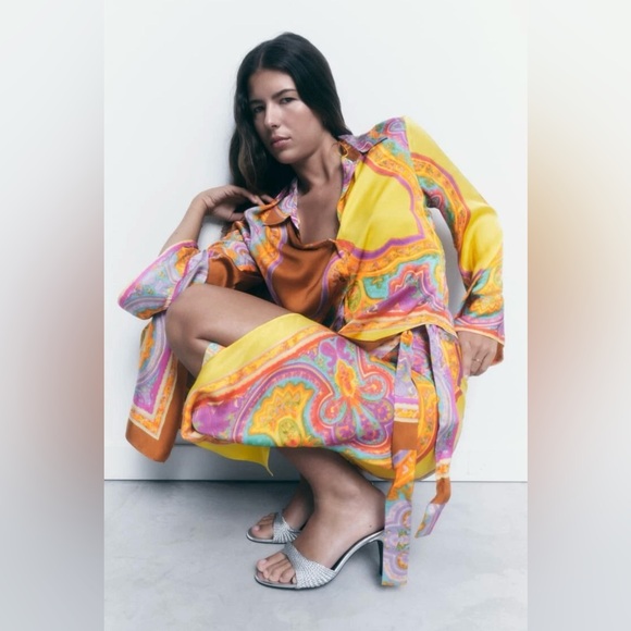 Zara Multicolor Patterned skirt - Picture 7 of 16